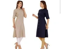 Cotton Kurti Combo Of 2 - M