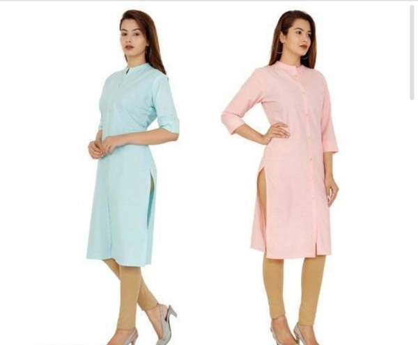 Cotton Kurti Combo Of 2 - L