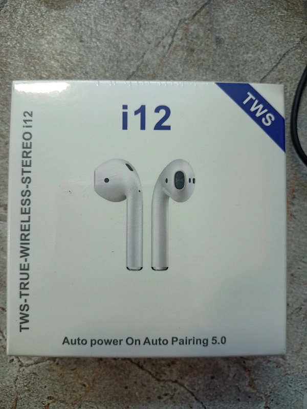 I12 Auto Power On Auto Pairing 5.0(Copy) - white , airpods