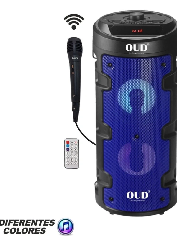 OUD Wireless Speaker With Mic & Remote - Red , Blue , Black