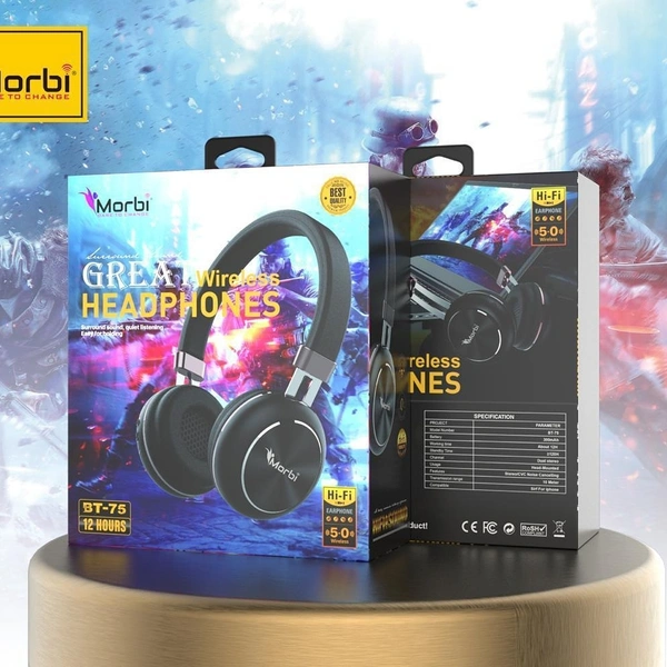 Morbi Wirless Headphones 12 Hours Battery Backup