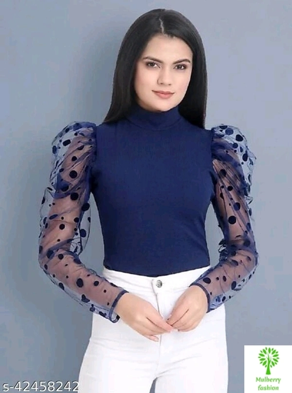 Tops - Classic Fashionable Women Tops & TunicsFabric: LycraSleeve Length: Long SleevesPattern: Dye, S, L, M, XL, XXL, 3XL 