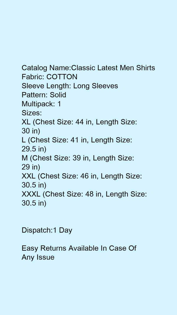 Shirts  - S, L, M, XL, XXL 