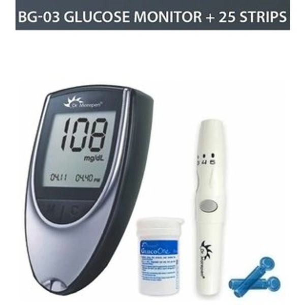 Dr. Morepen Blood Glucose Monitor  + Free 25 Strips