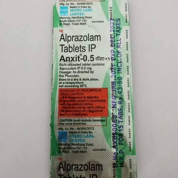 Anxit 0.5mg Tab - Prescription Compulsory 