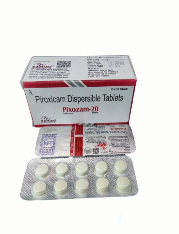 Pixozam 20mg Tab - Analgesic, Piroxicam 20mg Tab
