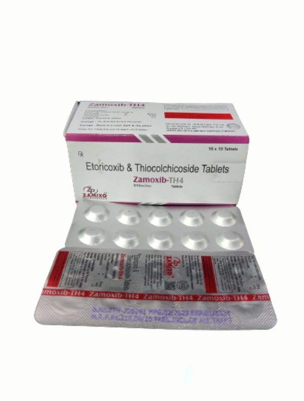 Zamoxib Th4 Tab - Etoricoxib +Thiocolchicoside , Analgesic 