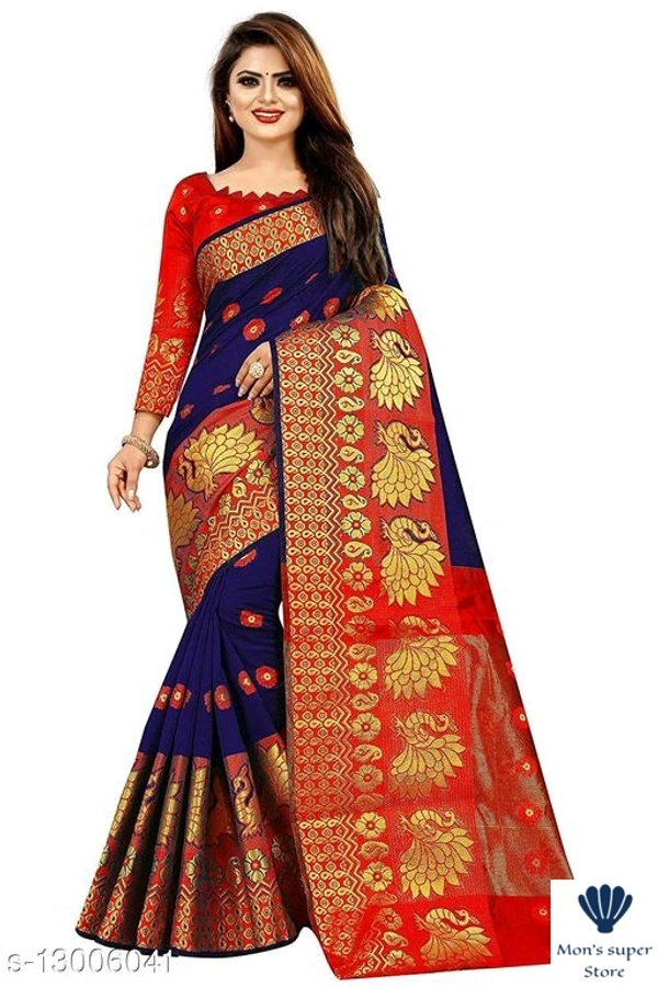 Trendy Banarasi Silk Saree - Red