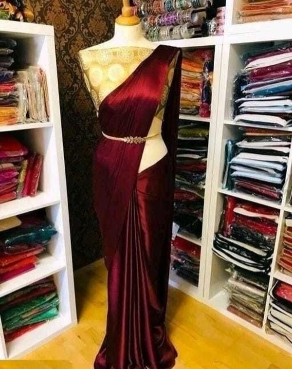 SATIN SILK SAREE - S-1