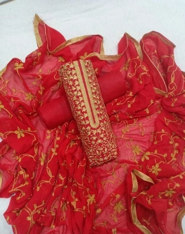 Attractive Embroidered Cotton Suits & Dress Material 1 - S-2