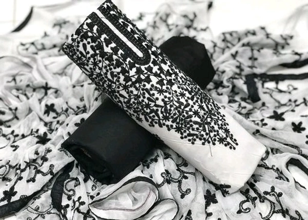 Attractive Embroidered Cotton Suits & Dress Material 1 - S-3