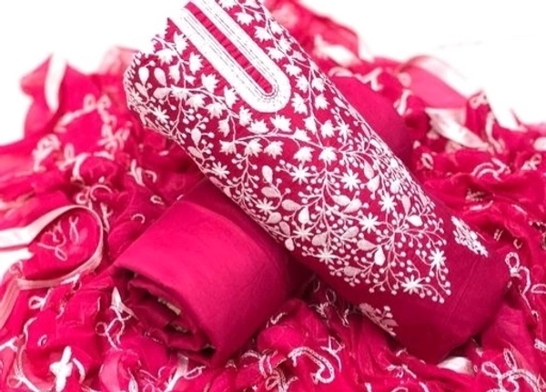 Attractive Embroidered Cotton Suits & Dress Material 1 - S-4