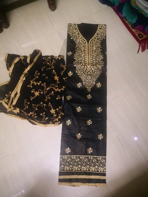 Attractive Embroidered Cotton Suits & Dress Material 1 - S-1
