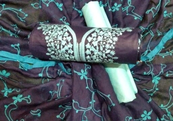 Attractive Embroidered Cotton Suits & Dress Material 03 - S-5