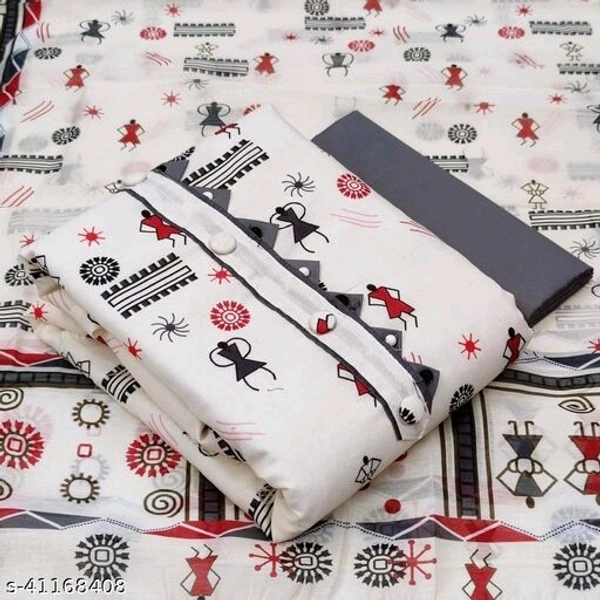 Exlusive Digital Printed Slub Cotton Dress Material - S-2
