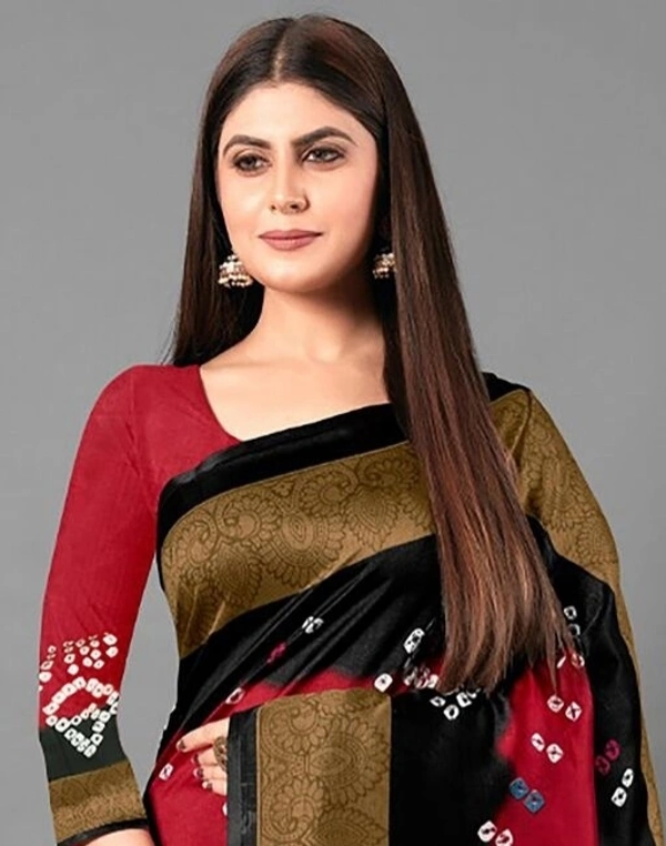  Fabulous Bandhani Laheriya Sarees - Black/ Red