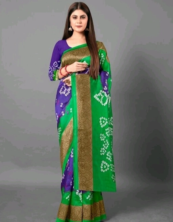  Fabulous Bandhani Laheriya Sarees - blue/green
