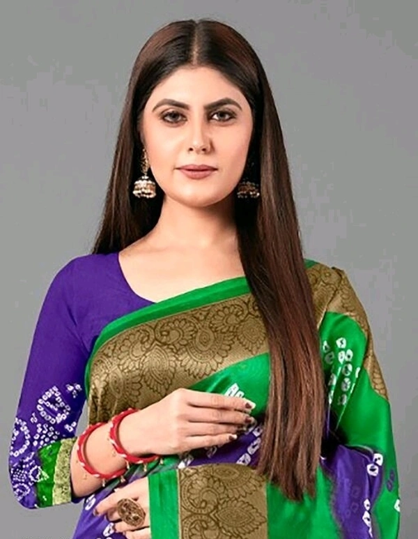  Fabulous Bandhani Laheriya Sarees - blue/green