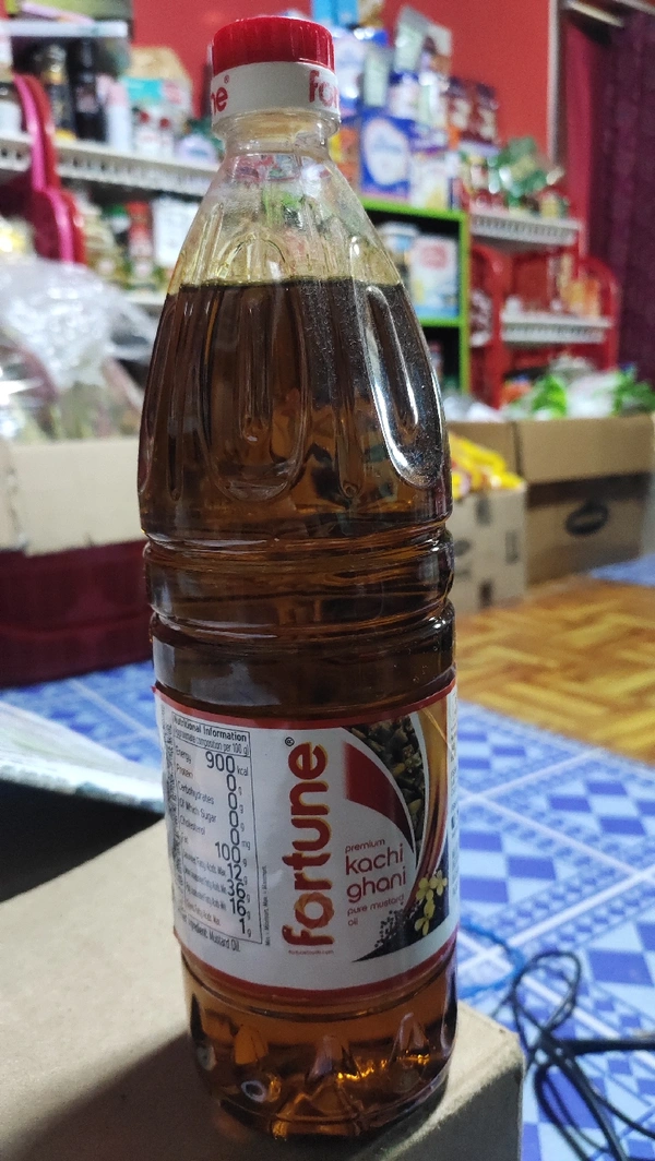 Fortune Kachi Ghani Pure Mustard Oil  - brown 