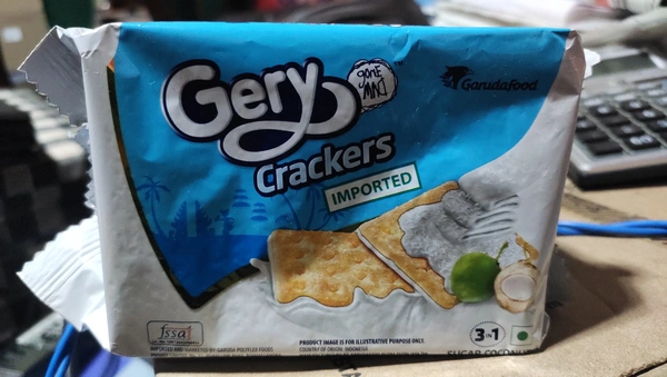 Garuda Food Gery Sugar Coconut Crackers  - yellow 