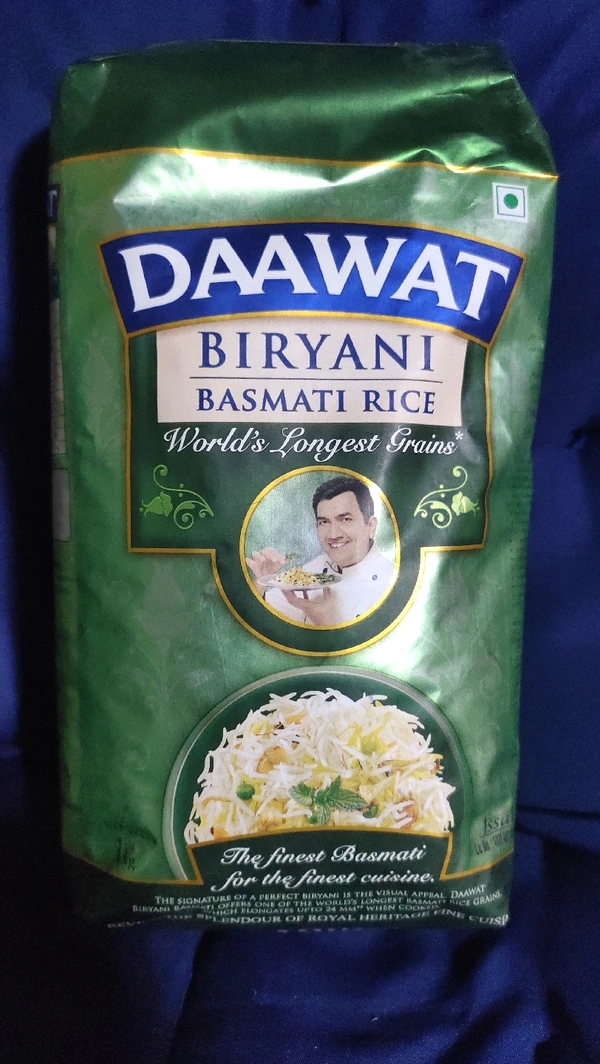 Daawat Biryani Basmati Rice  - white 