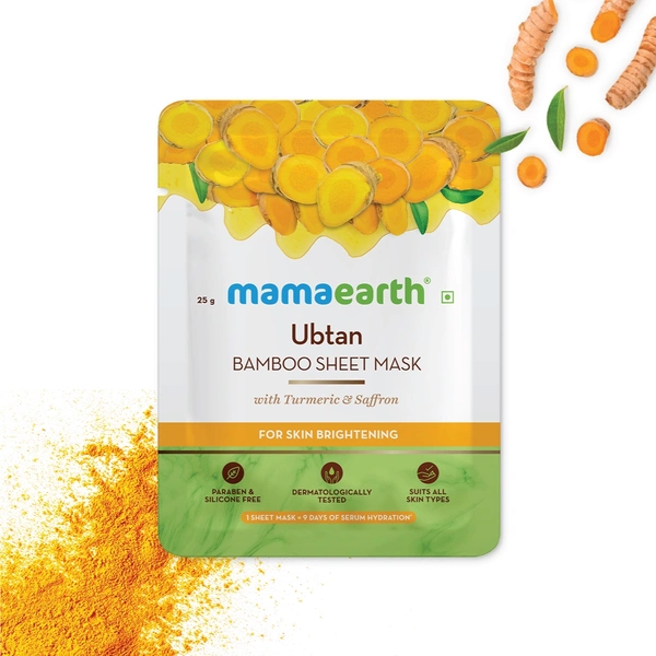 Mamaearth Ubtan Bamboo Sheet Mask 