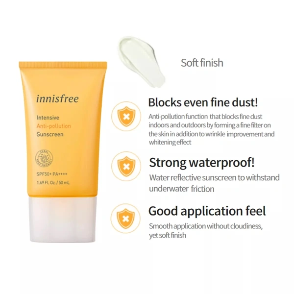 Innisfree Intensive Anti Pollution Sunscreen Spf45++PA++