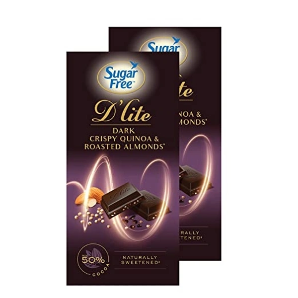 Sugar Free D'lite Dark Crispy Roasted Almond Dark Chocolate 
