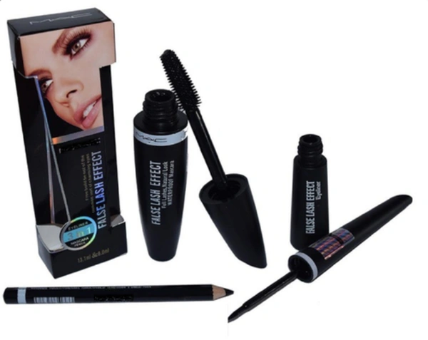 MAC 3in1 False Lash Effect (Mascar+eyeliner+Eyebrow pencil) - 3pcs.