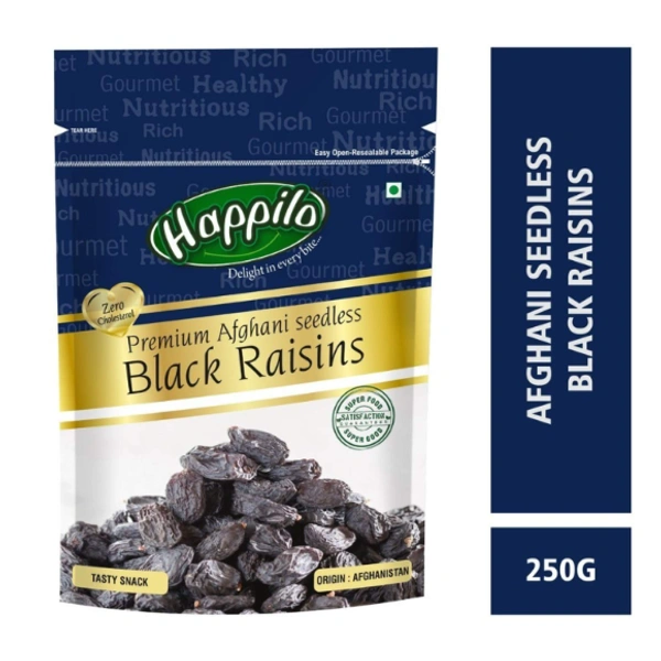 happilo Happilo Premium AfghaniSeedless Black Raisins - 250gm