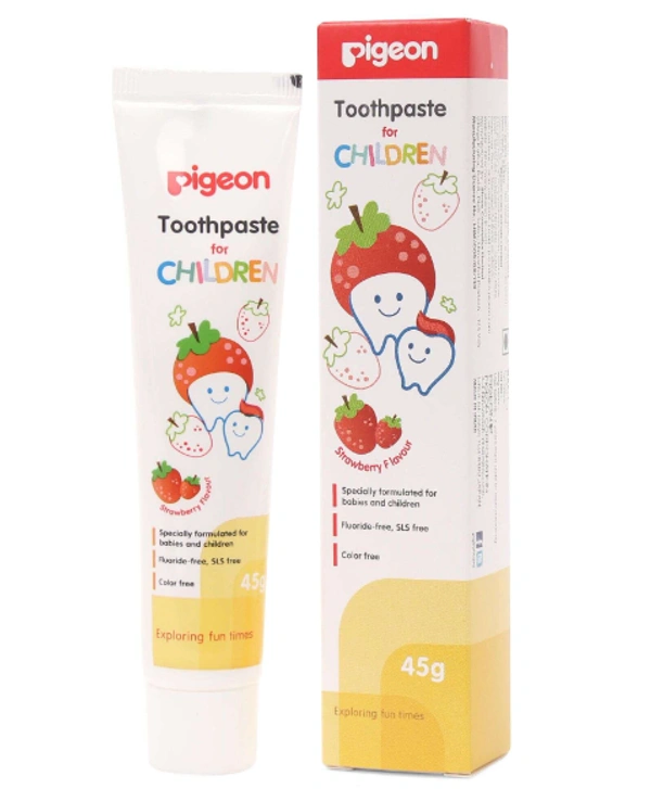 pigeon  Pigeon Toothpaste for children Fluoride free - 45gm