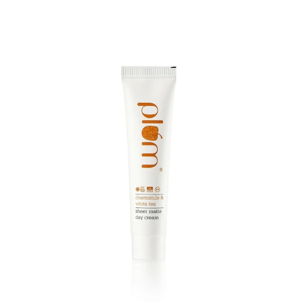 Plum chamomile & white tea sheer matte day cream spf50 - 15ml
