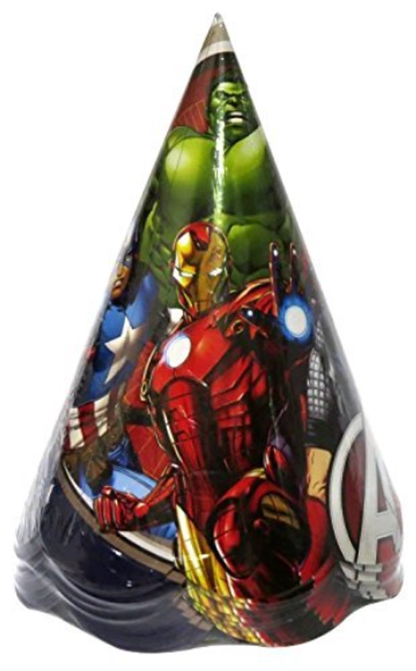 Avengers printed birthday cap for kids - 1