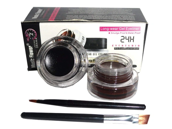 Music flower Music Flower long wear gel eyeliner - 3g X 2pcs