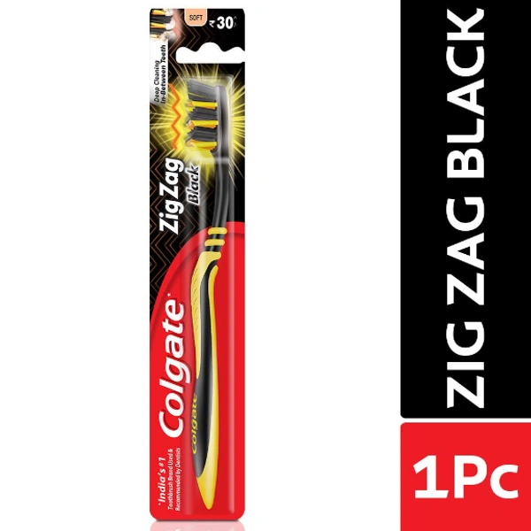 Colgate Zig Zag Black toothbrush - 1pc.