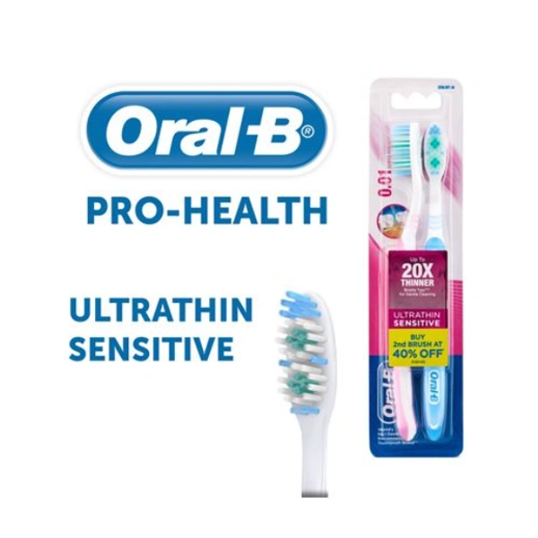 oral b Oral B Ultra thin sensitive toothrush - 2pcs.