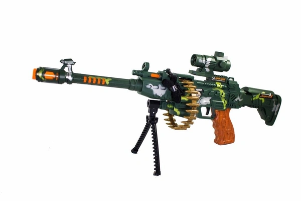 Mei Zhi Machine Gun With Flash Light Sound Effects 
