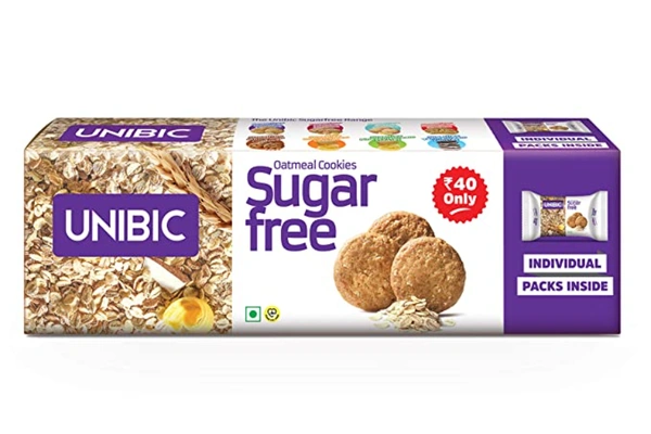 Unibic Oatmeal cookies Sugarfree - 12pcs.