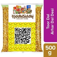 Fatka Toor Dal Fatka- 500g - Yellow, RIDDHI SIDDHI KIRANA