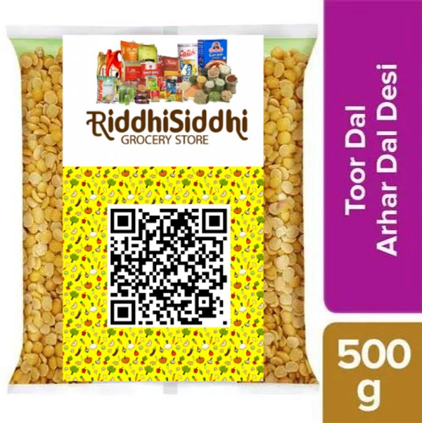 Fatka Toor Dal Fatka- 500g - Yellow, RIDDHI SIDDHI KIRANA