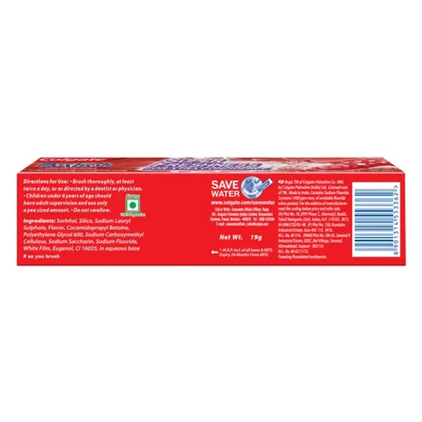 Colgate   Colgate Maxfresh Toothpaste-19g - Red, RIDDHI SIDDHI KIRANA