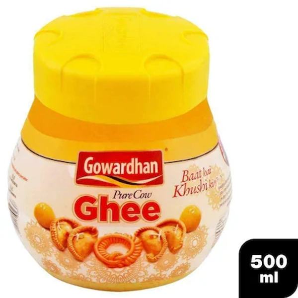 Gowardhan Pure Cow Ghee 500 ml (Jar) - RIDDHI SIDDHI KIRANA