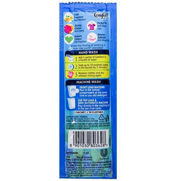 Comfort Fabric Conditioner- 19ml - RIDDHI SIDDHI KIRANA