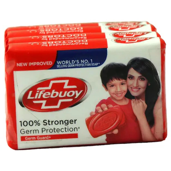Lifebuoy Soap 100% Stronger Germ Protection Soap 75 g (Pack of 4) - RIDDHI SIDDHI KIRANA