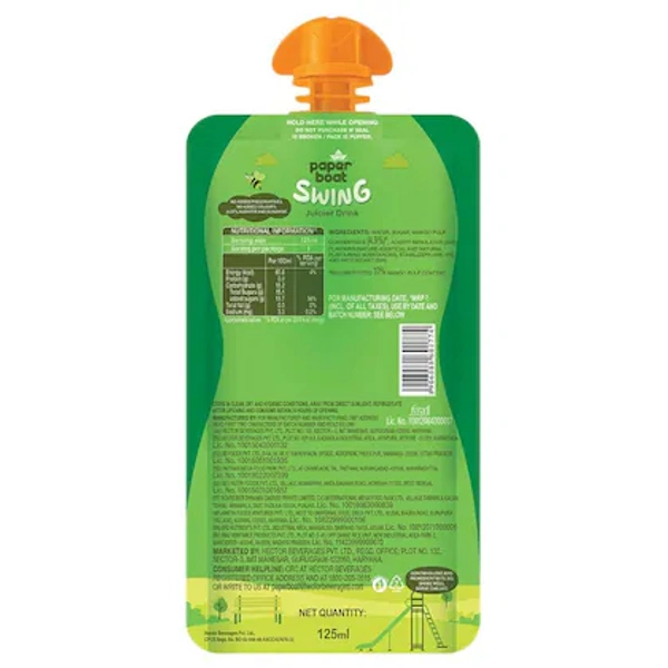 Paper Boat Swing Slurpy Mango Juice- 100ml - RIDDHI SIDDHI KIRANA