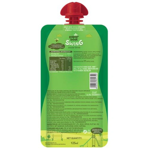 Paper Boat Swing Apple  Juice- 100ml - RIDDHI SIDDHI KIRANA