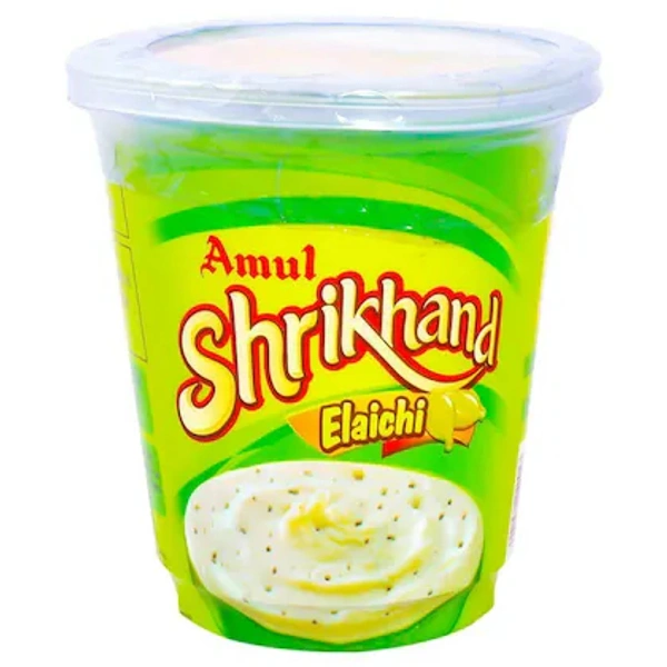 Amul Elaichi Shrikhand- 500g (Container) - RIDDHI SIDDHI KIRANA