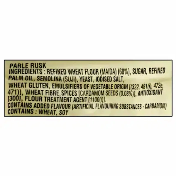 Parle Real Elaichi Premium Rusk Toast- 182g - RIDDHI SIDDHI KIRANA
