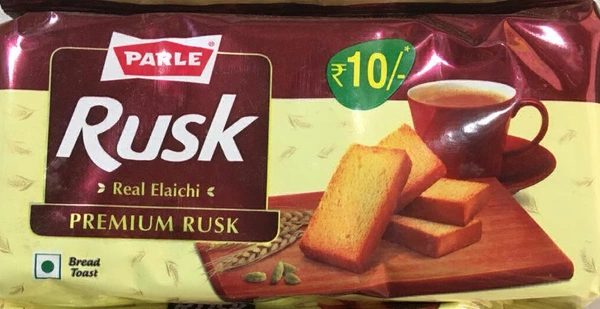 Parle Real Elaichi Premium Rusk Toast- 60g - RIDDHI SIDDHI KIRANA