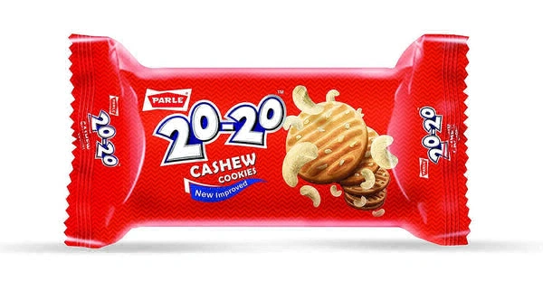 Parle 20-20 Cashew Biscuit Cookies- 35g - RIDDHI SIDDHI KIRANA